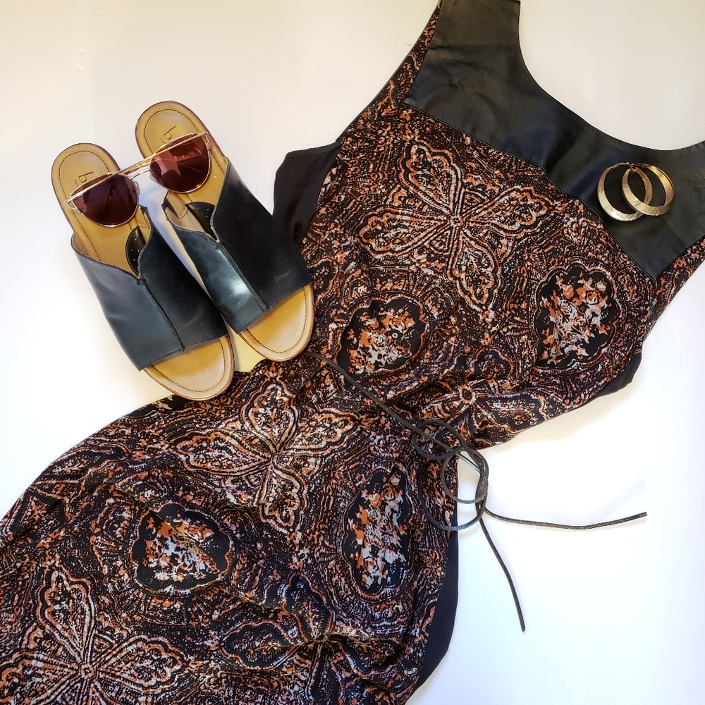 Truly by Part Two/ Sleeveless Boho Patterned Dress